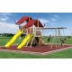 Swing Kingdom SK30 Vinyl Mega Mountain Climber Swing Set - 4 Color Options - sk-3--almond-yellow-red.jpg